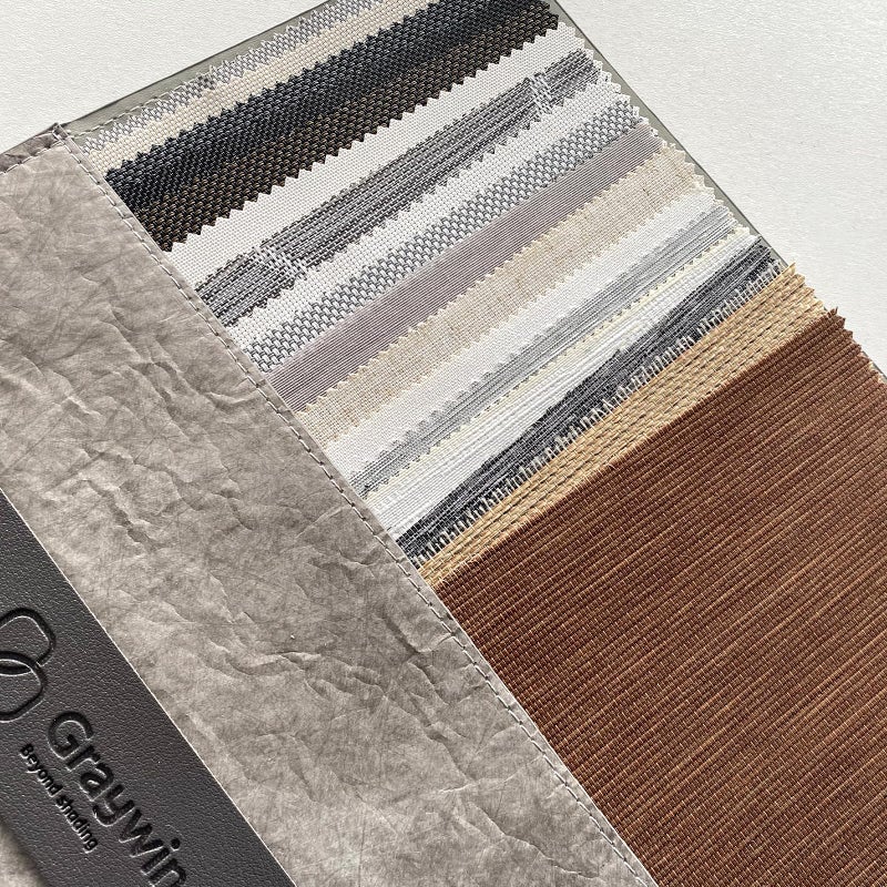 Graywind Motorized Light Filtering Shades for Windows Doors (Fabric Samples) - Image 2